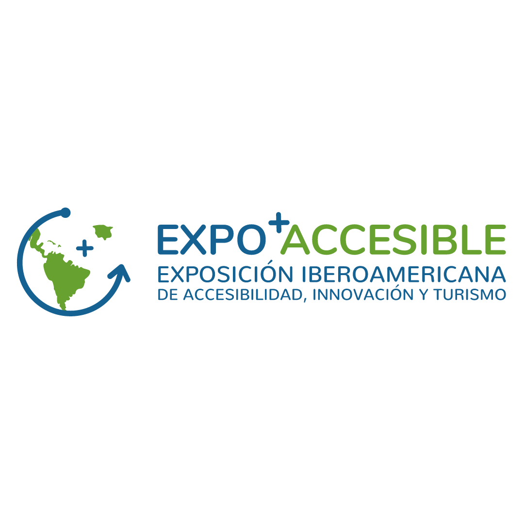 Logo de la Expo+Accesible. Trabajo realizado: Web accesible, mesas redondas sobre accesibilidad y patrocinio.