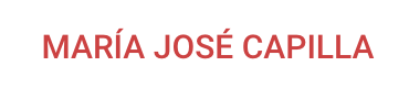 Logo Maria Jose Capilla. Trabajo realizado: Nueva página web accesible.